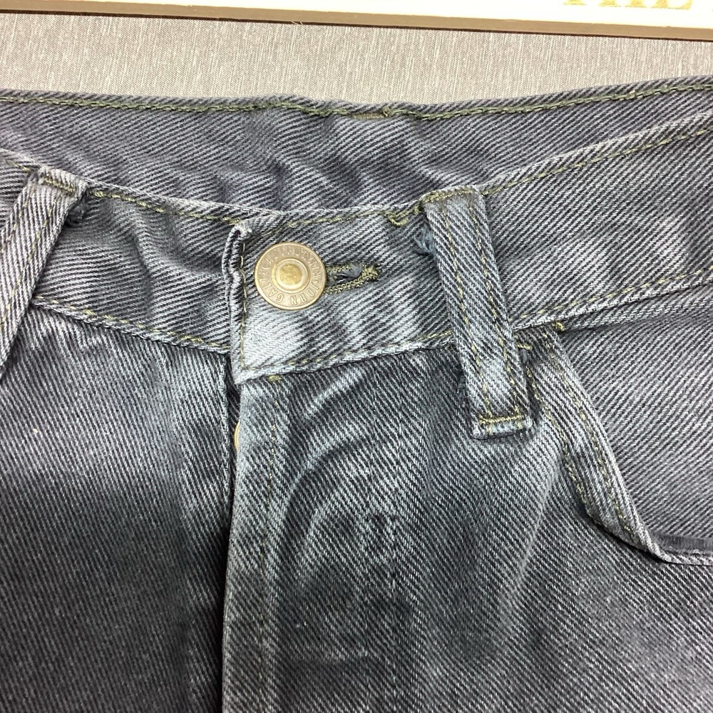 John Galt High Rise Black Cut Off Frayed Shorts Size 27 - Picture 2 of 6